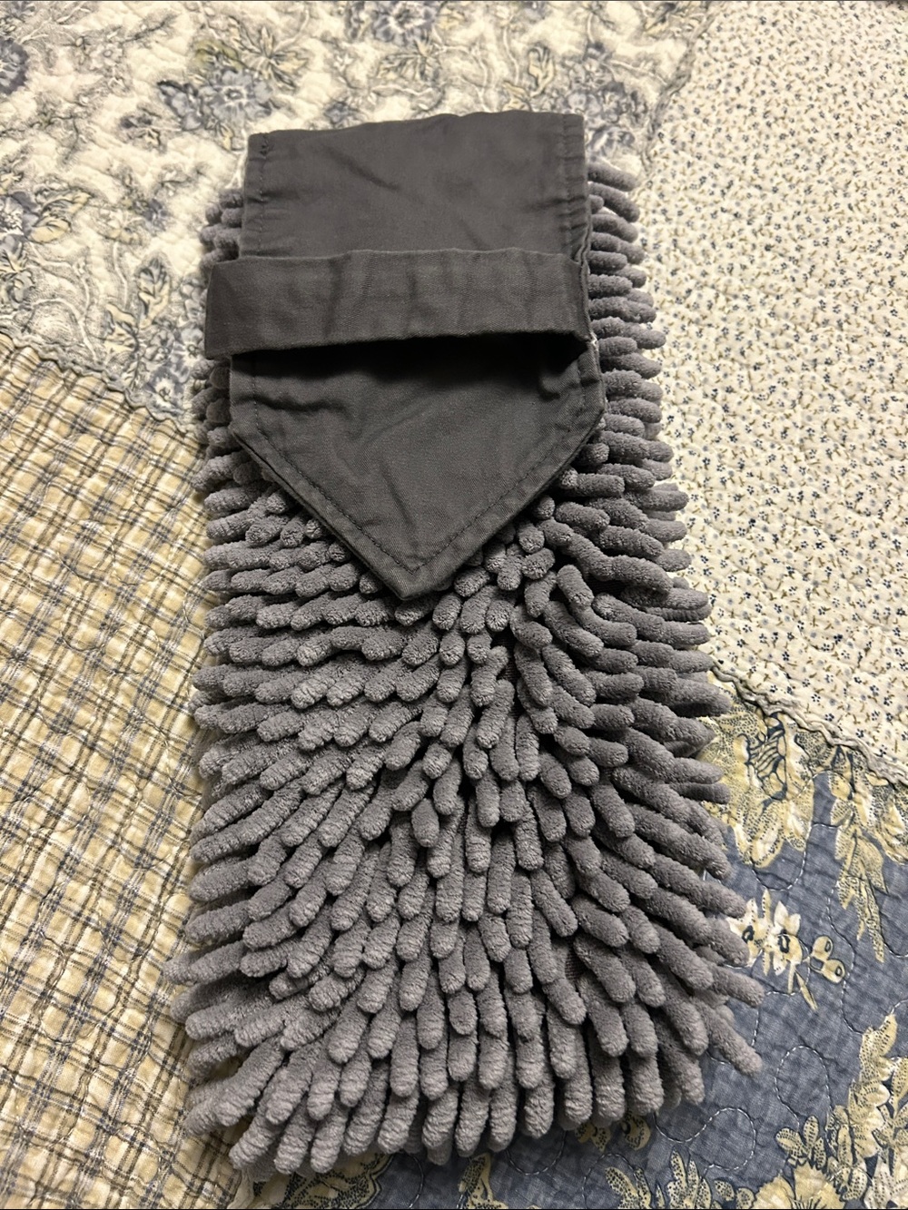 Norwex Gray Chenille Hand Towel